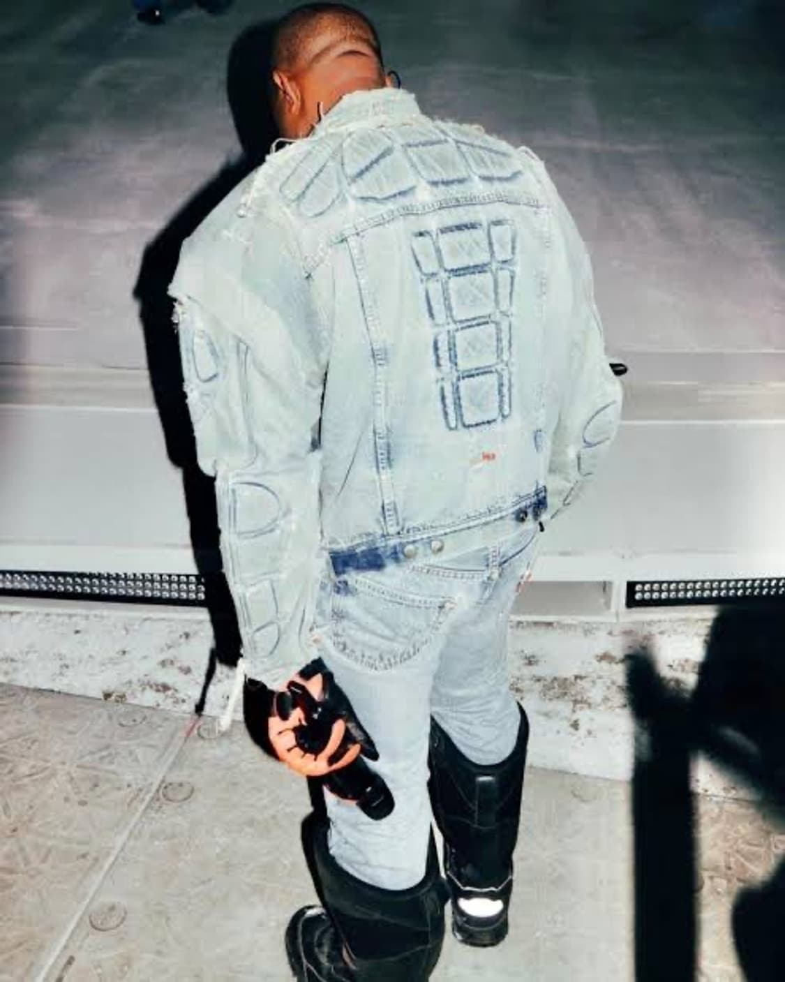 칸예 Yeezy Gap 모토 바이커 데님자켓 상품이미지2