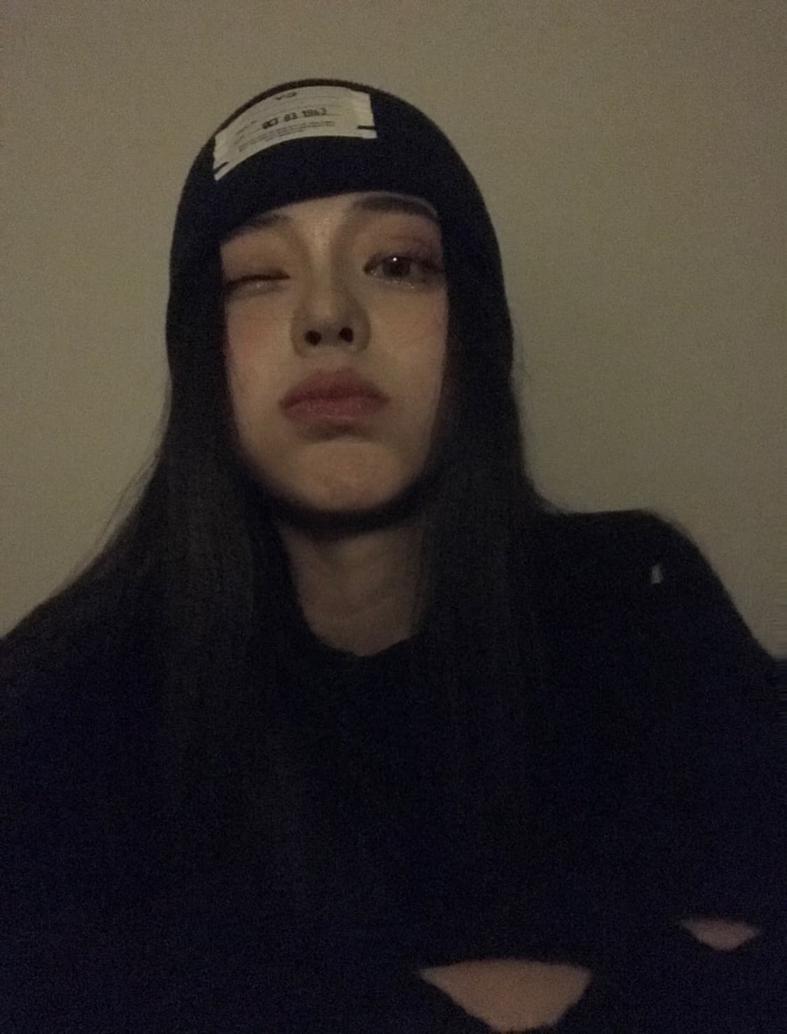 Y-3 요지야마모토 블랙 logo 비니 상품이미지3