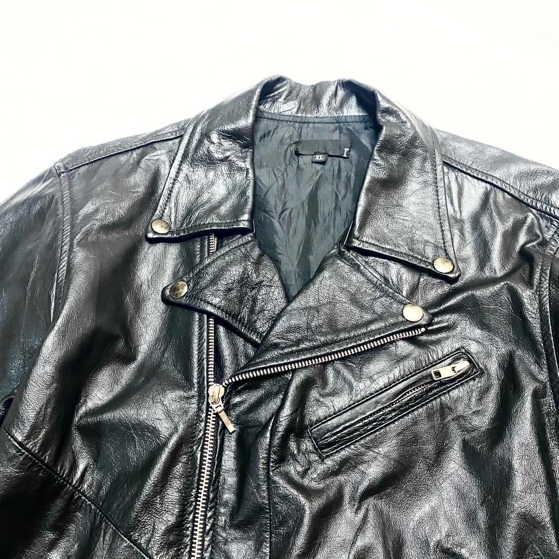 로쉘 - 소가죽 리프로덕트 라이더 자켓 상품이미지2