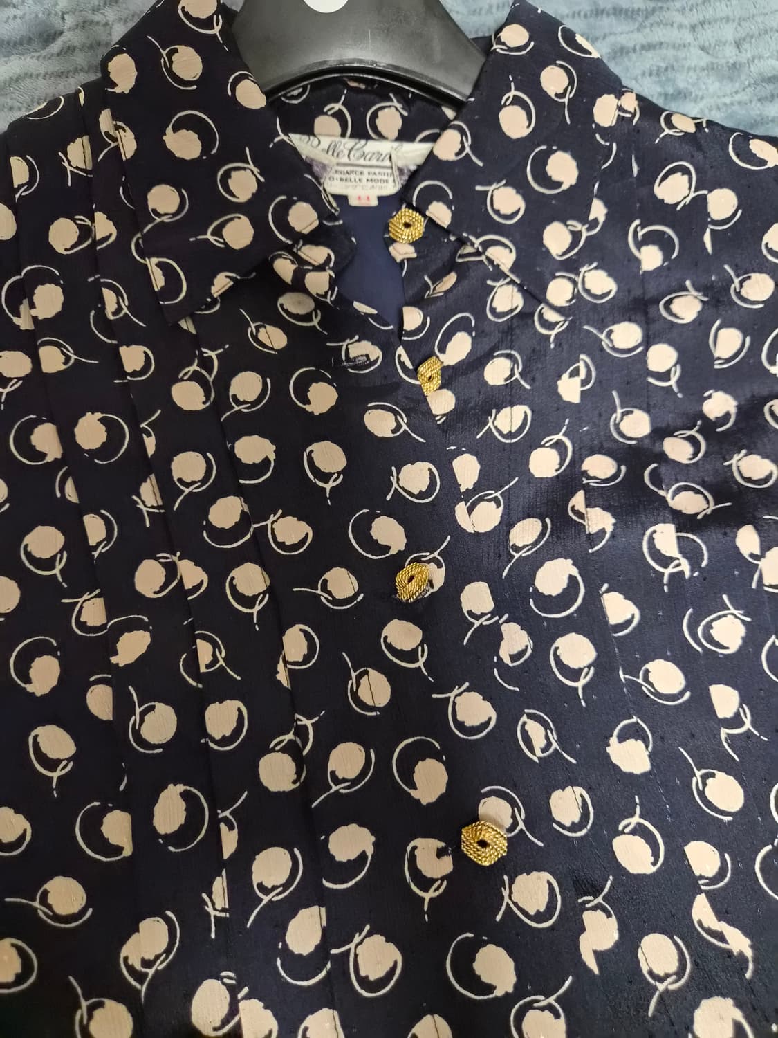 [빈티지/고급] 벨 카리브(Belle Carib) 패턴 롱 원피스 (상태 상품이미지6