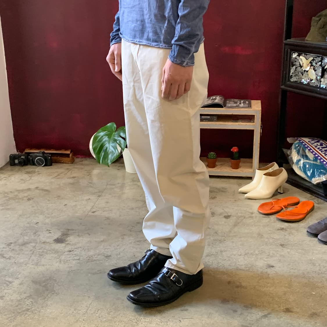 헬무트랭 1999 컬렉션 코튼 팬츠 데드스탁 상품이미지2