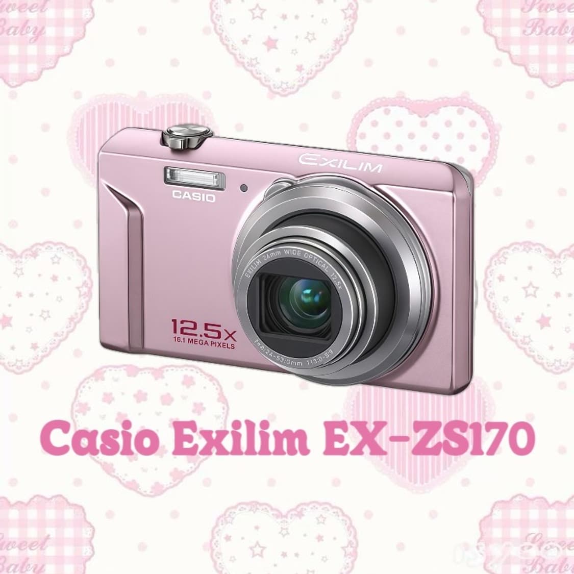 [풀박⚡️/작례⭕️] 카시오 엑슬림 EX-ZS170 빈티지 디지털 카메라 상품이미지1
