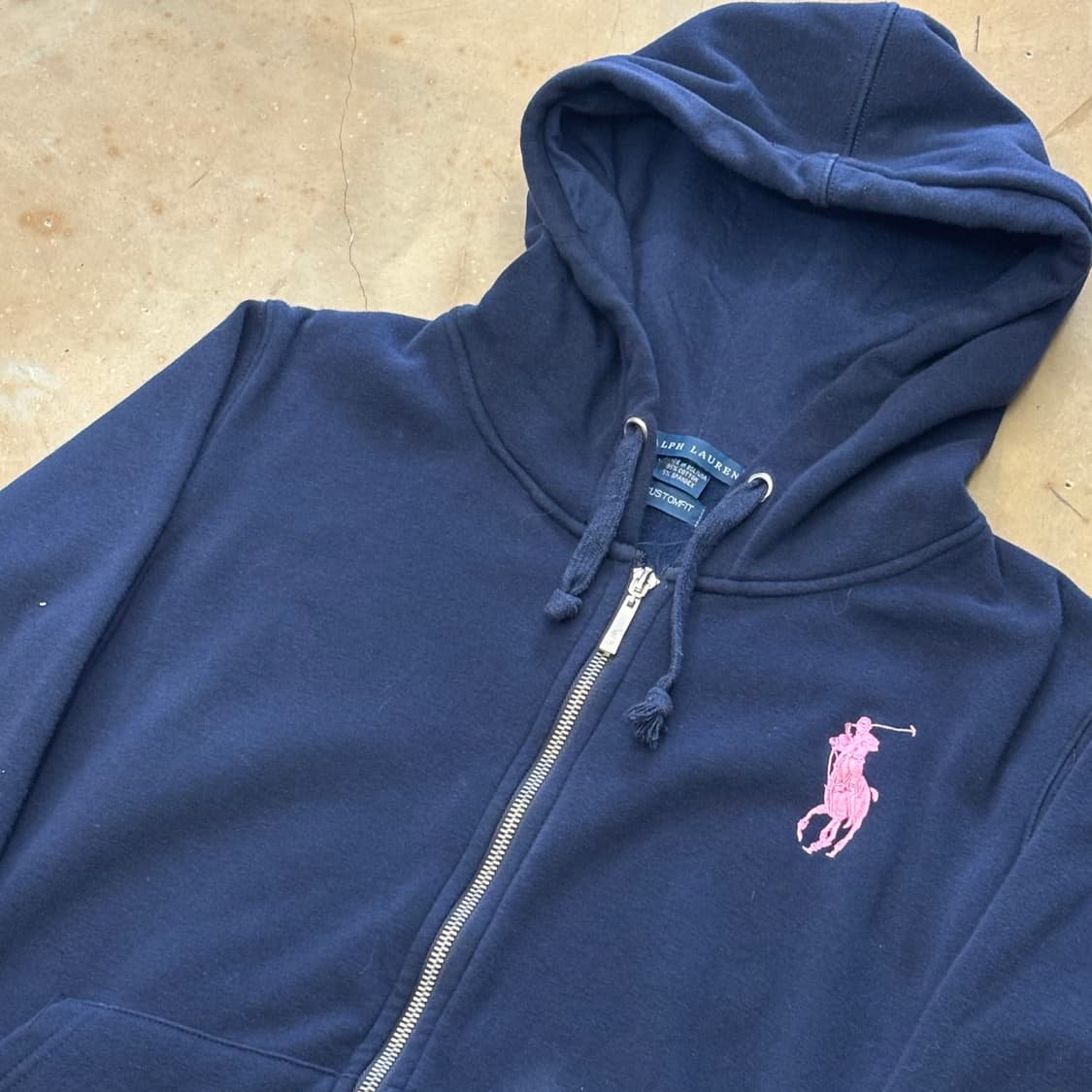 🫶🏻 폴로랄프로렌 Navy Pink Big Pony 후드집업 🫶🏻 상품이미지2