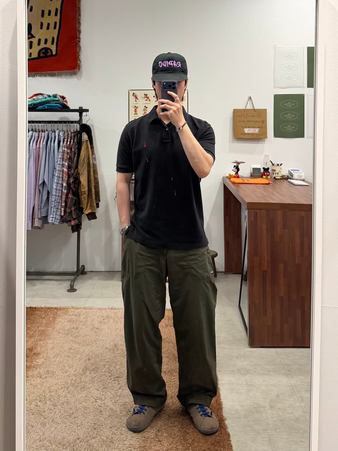Polo RL 폴로 랄프로렌 pk 반팔 티셔츠 (Black) 상품이미지2