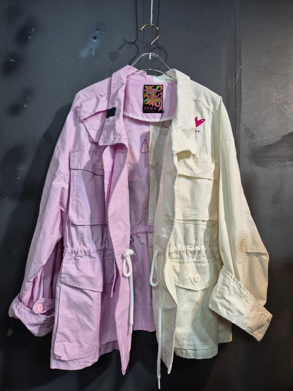 면 사파리 점퍼 프리사이즈 상품이미지2