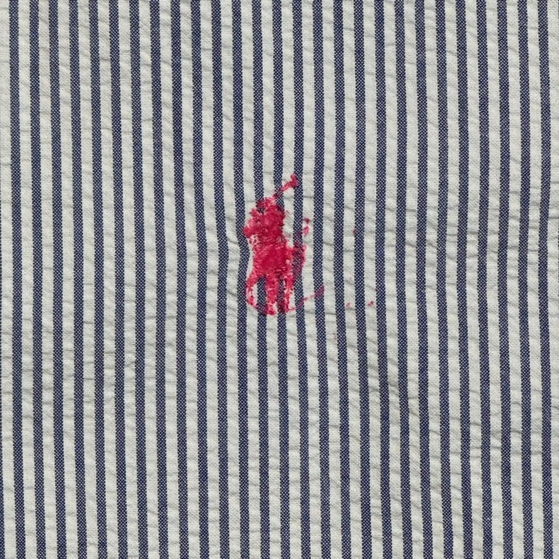RALPH LAUREN 시어서커 스트라이프 PK 셔츠 L 상품이미지2