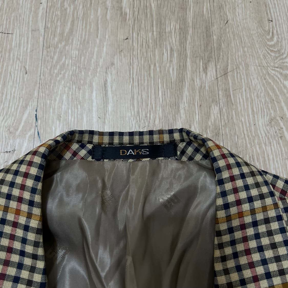 닥스 남성 체크 정장 자켓 L/100  상품이미지4