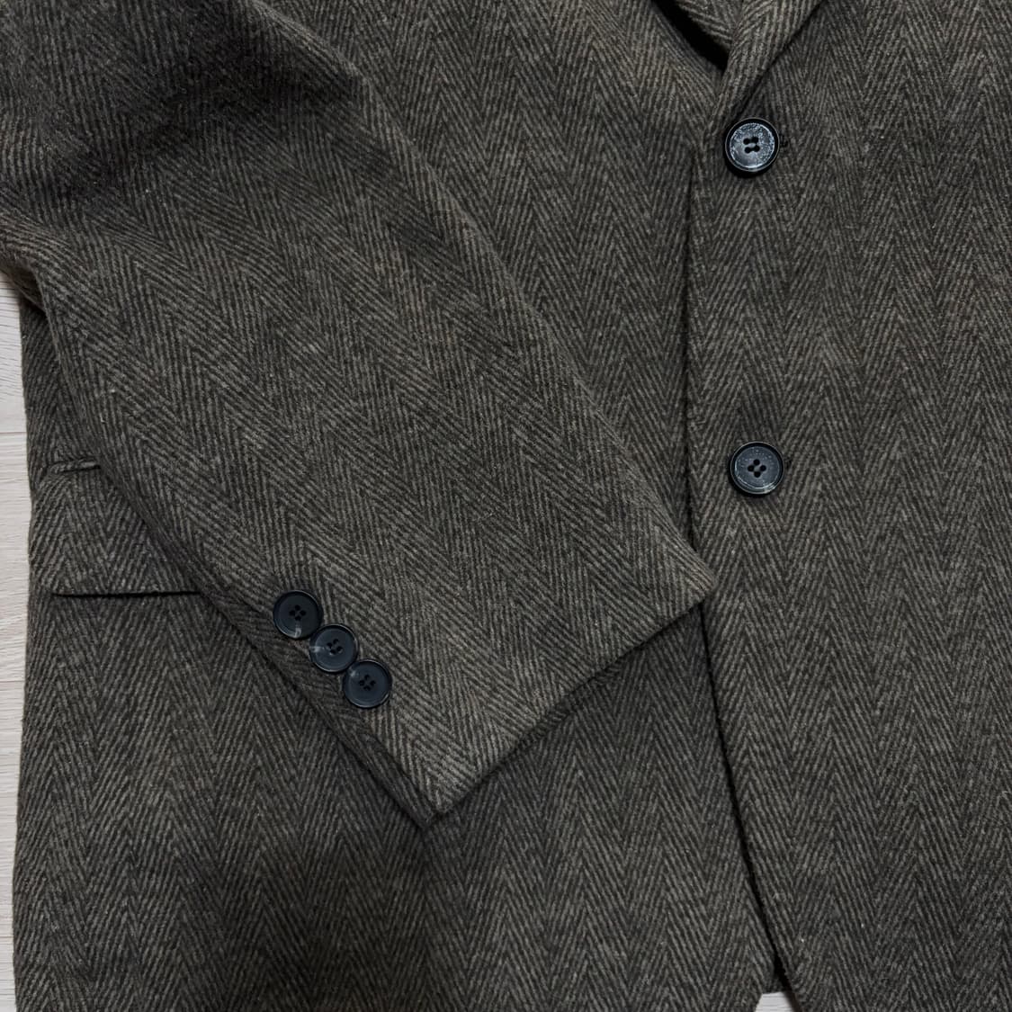 울 헤링본 블레이저 상품이미지6