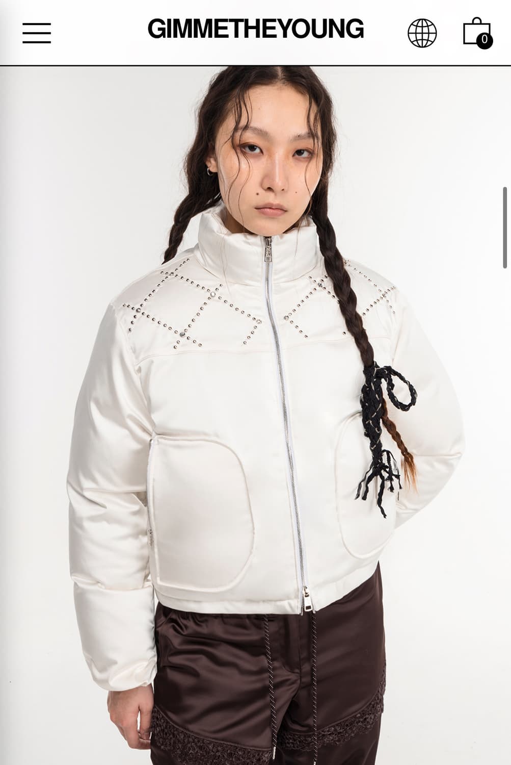 (새상품) 김미더영 패딩  상품이미지1