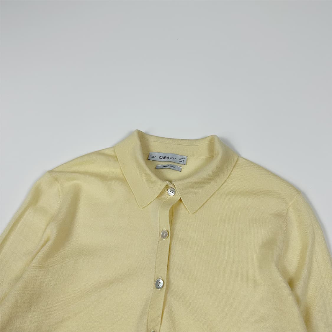 자라 옐로우 카라 니트 상품이미지3