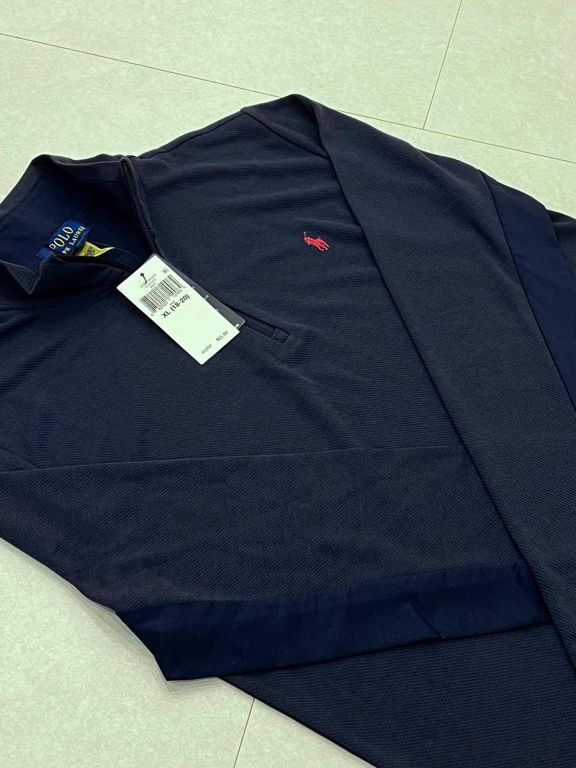 폴로랄프로렌 새상품 빅보이 XL 네이비 쿼터집 상품이미지4