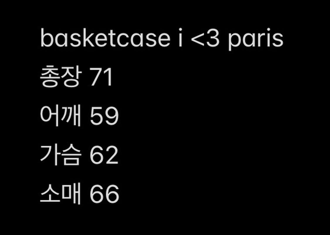 i <3 paris 빈티지 워시 후드티 L 상품이미지4