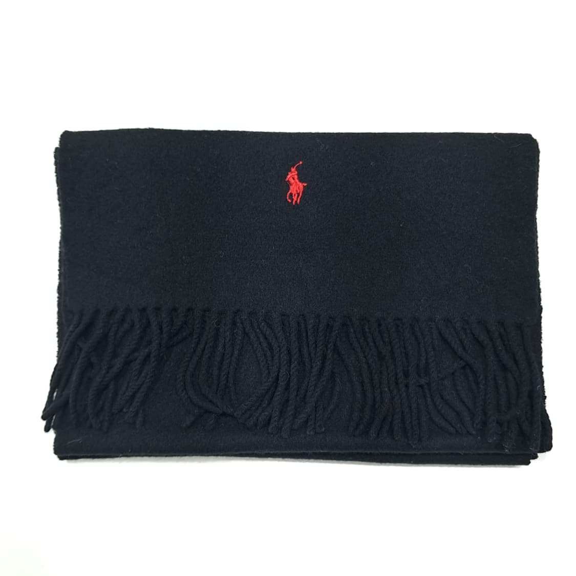 MX479 폴로 90s 스코틀랜드판 램스울 포니 블랙 머플러 목도리 상품이미지7