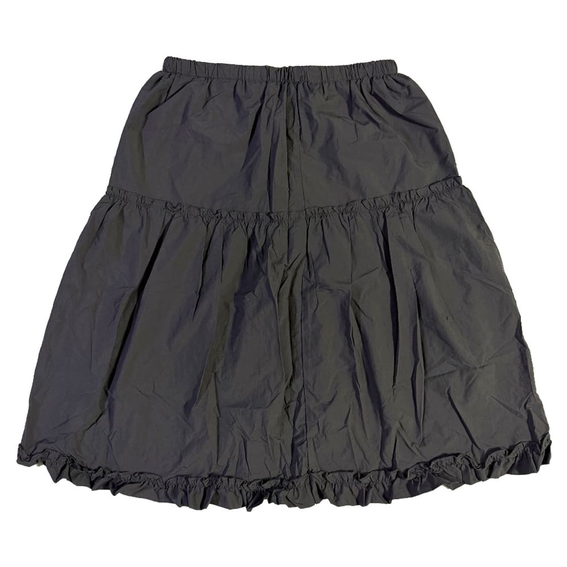새상품 여자 봄 바스락 프릴 미디스커트 (차콜) 상품이미지2
