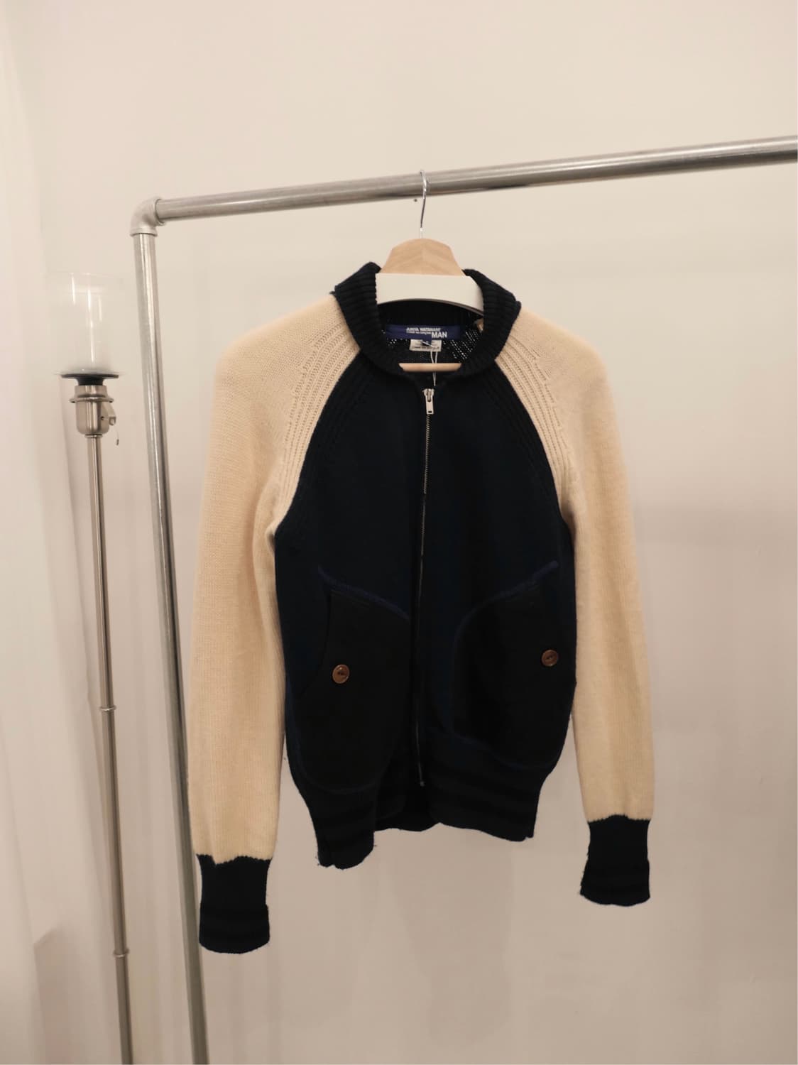 준야 와타나베 니트 블루종 상품이미지1