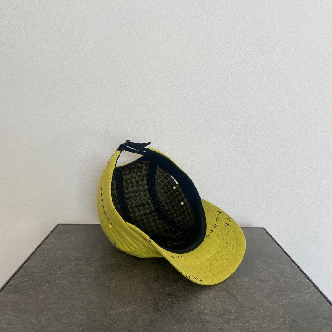 슈프림 스티치 로고 레몬 박스로고 캠프캡 모자 상품이미지7
