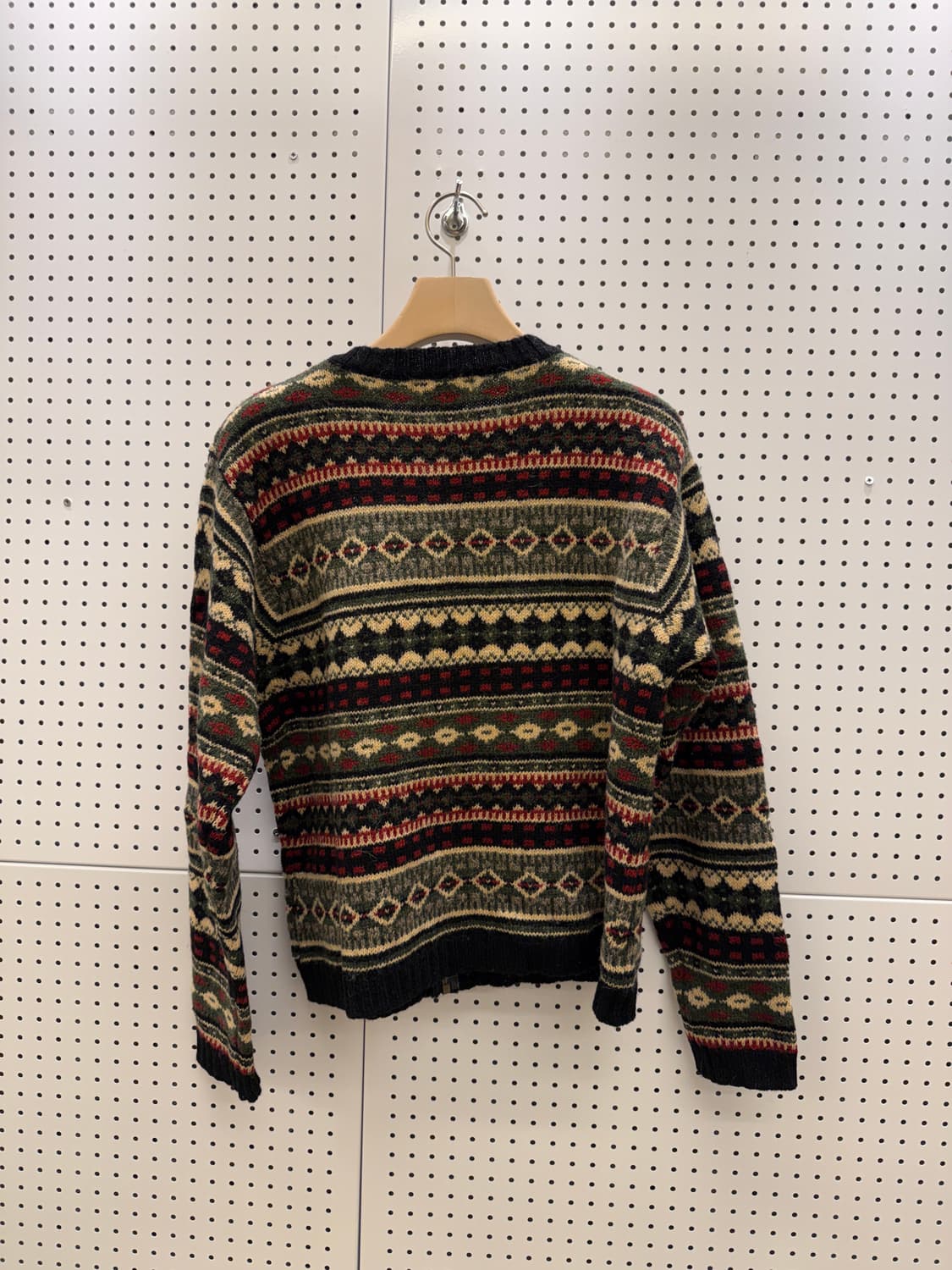 엘엘빈 빈티지 페어아일 패턴 니트 집업 U1339 상품이미지3