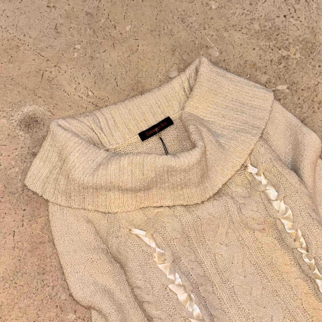 레이스업 히메 니트 상품이미지3