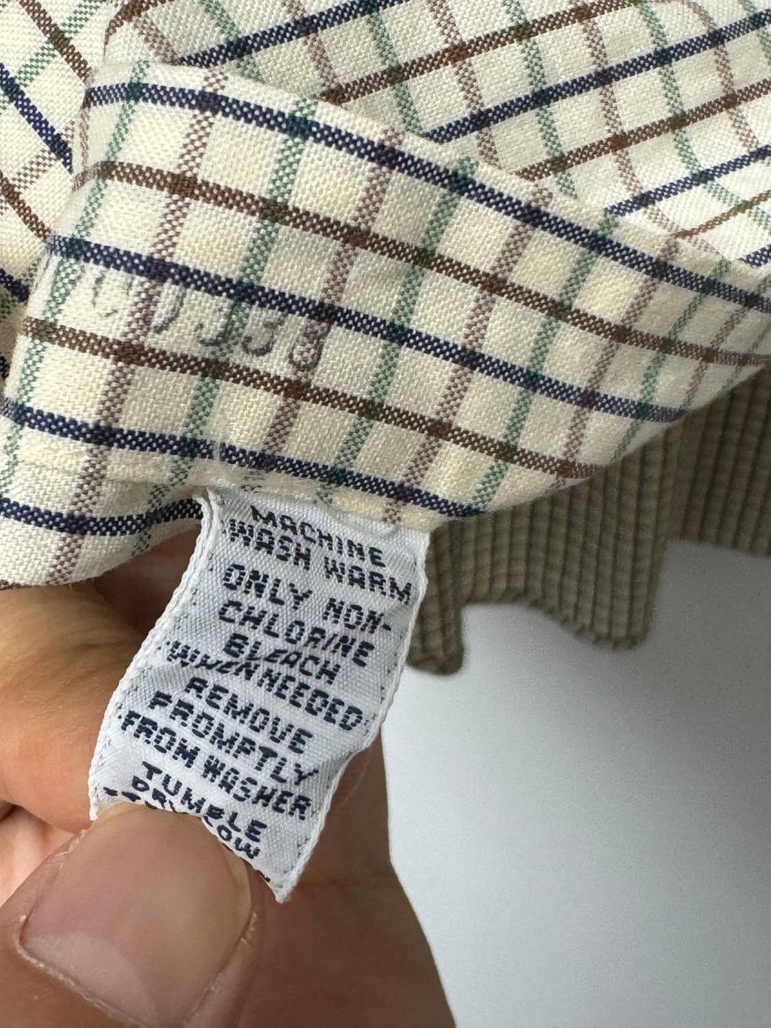 폴로랄프로렌 체크셔츠 브라운블루그린 90s XXXL 상품이미지4