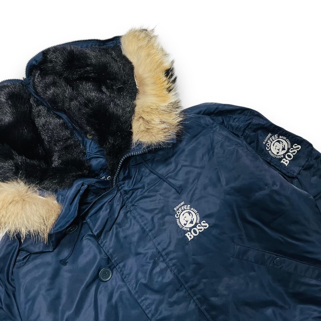 산토리 보스 커피 N2B 트리밍 퍼 항공 자켓 상품이미지2