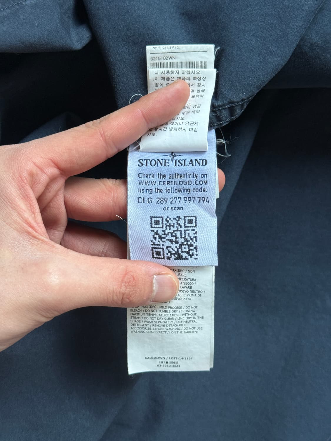 스톤 아일랜드 올드 이펙트 오버셔츠 네이비 상품이미지9