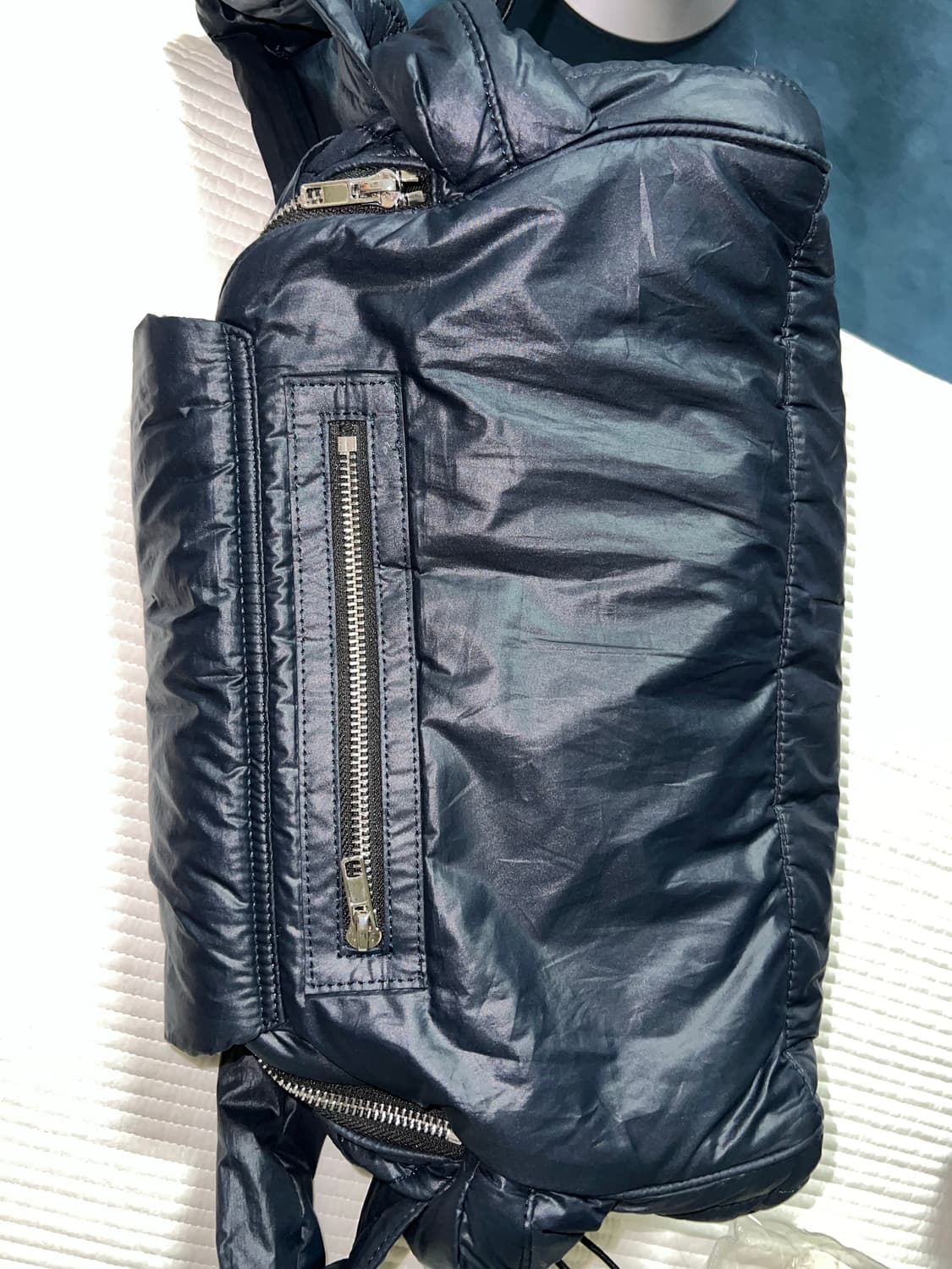 SHIRRING SHOULDER PADDED BAG NAVY 상품이미지3