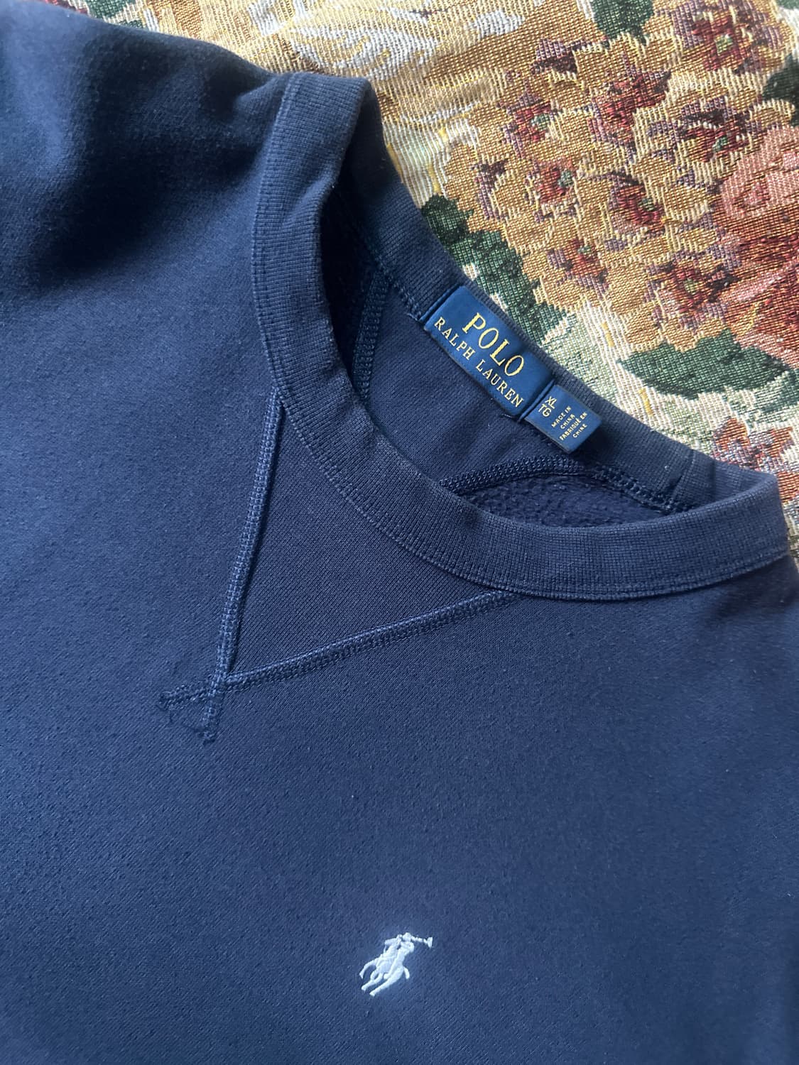 폴로 맨투맨 네이비XL 상품이미지2