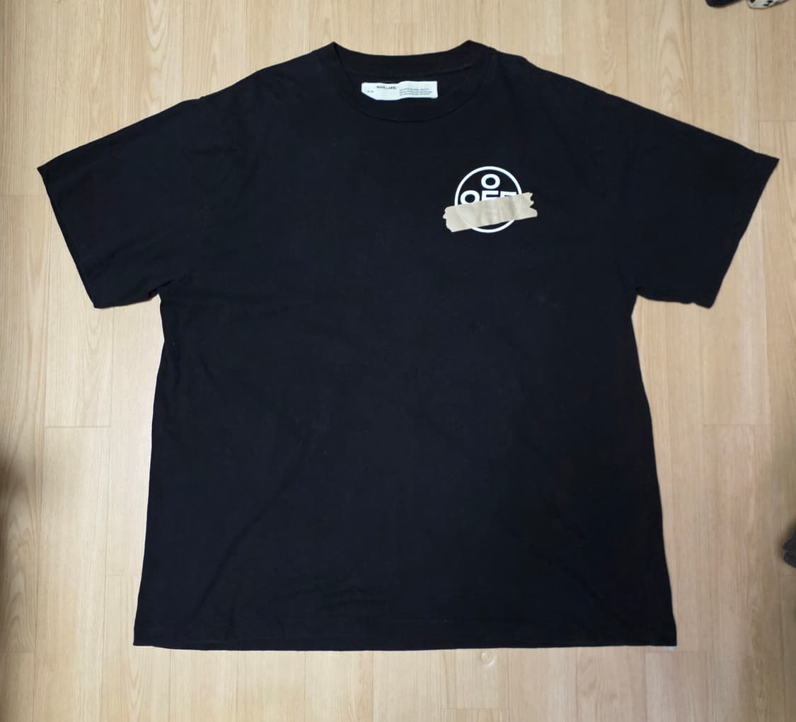 (정품) 오프화이트 L 반팔티 오버핏 (총장 83, 가단 70) 상품이미지1