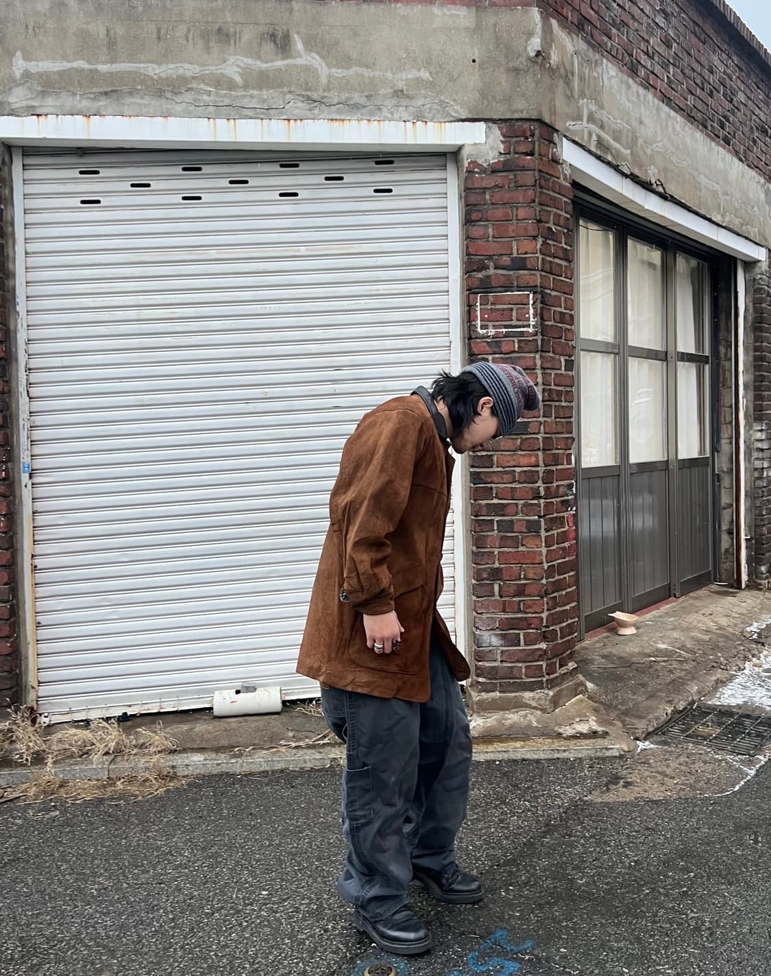 90s coney island suede jacket 상품이미지2