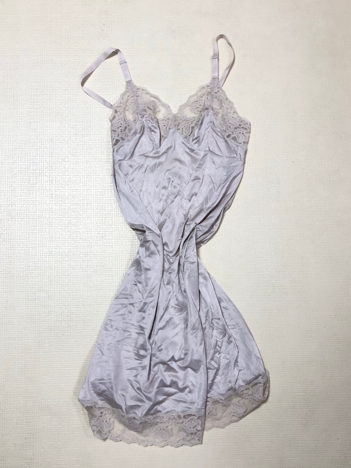 빈티지 라이트그레이 프릴 슬립 원피스 상품이미지9