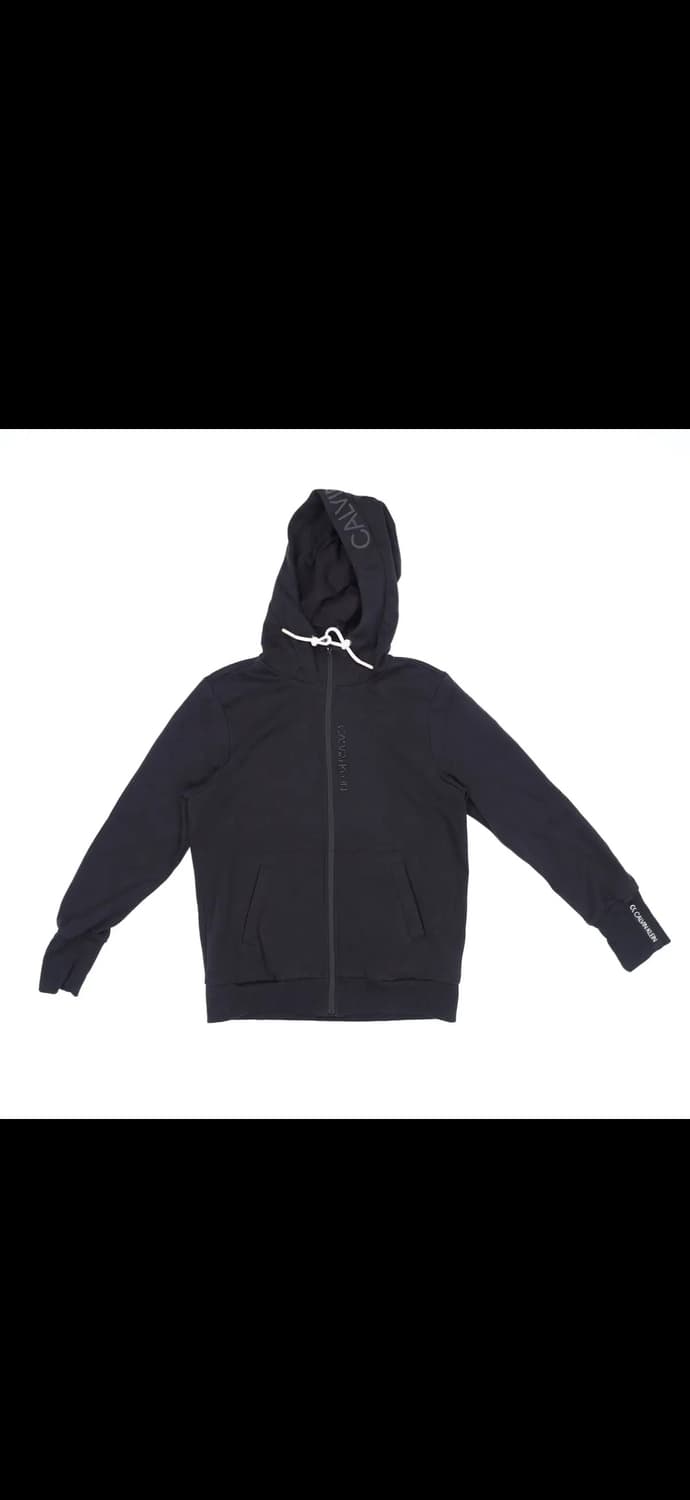 캘빈클라인 여성 블랙 후드집업 1212H1 상품이미지1