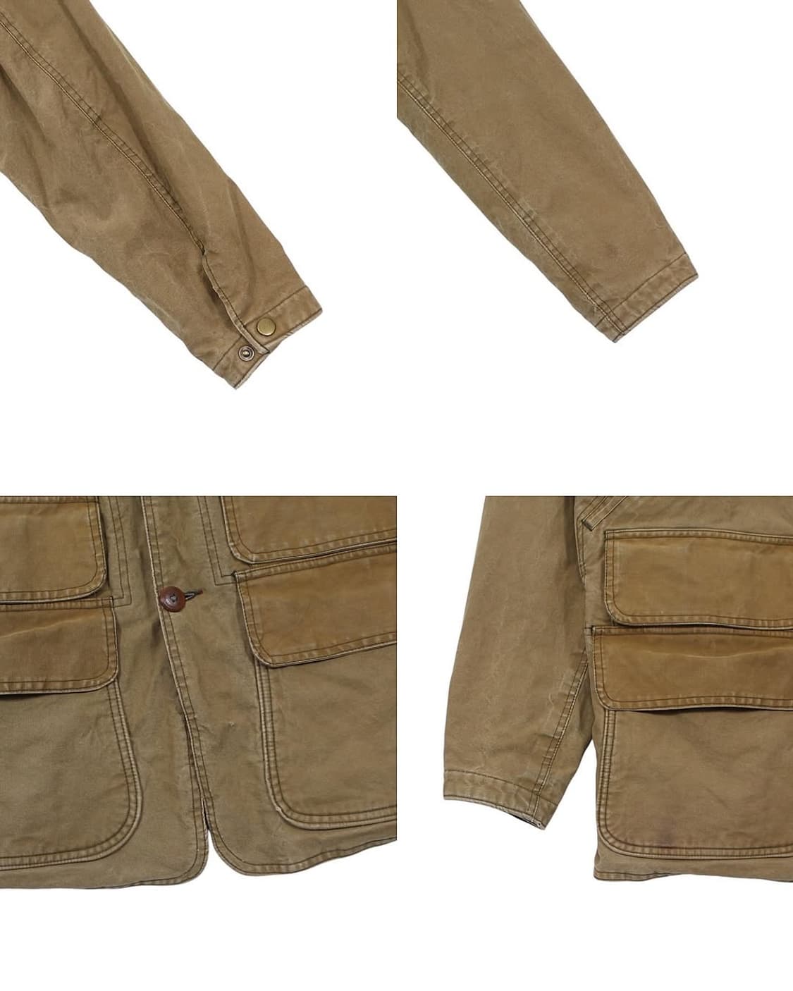 80-90s USA 폴로랄프로렌 오일클로스 왁스 헌팅 자켓 빈티지 미국제 상품이미지9