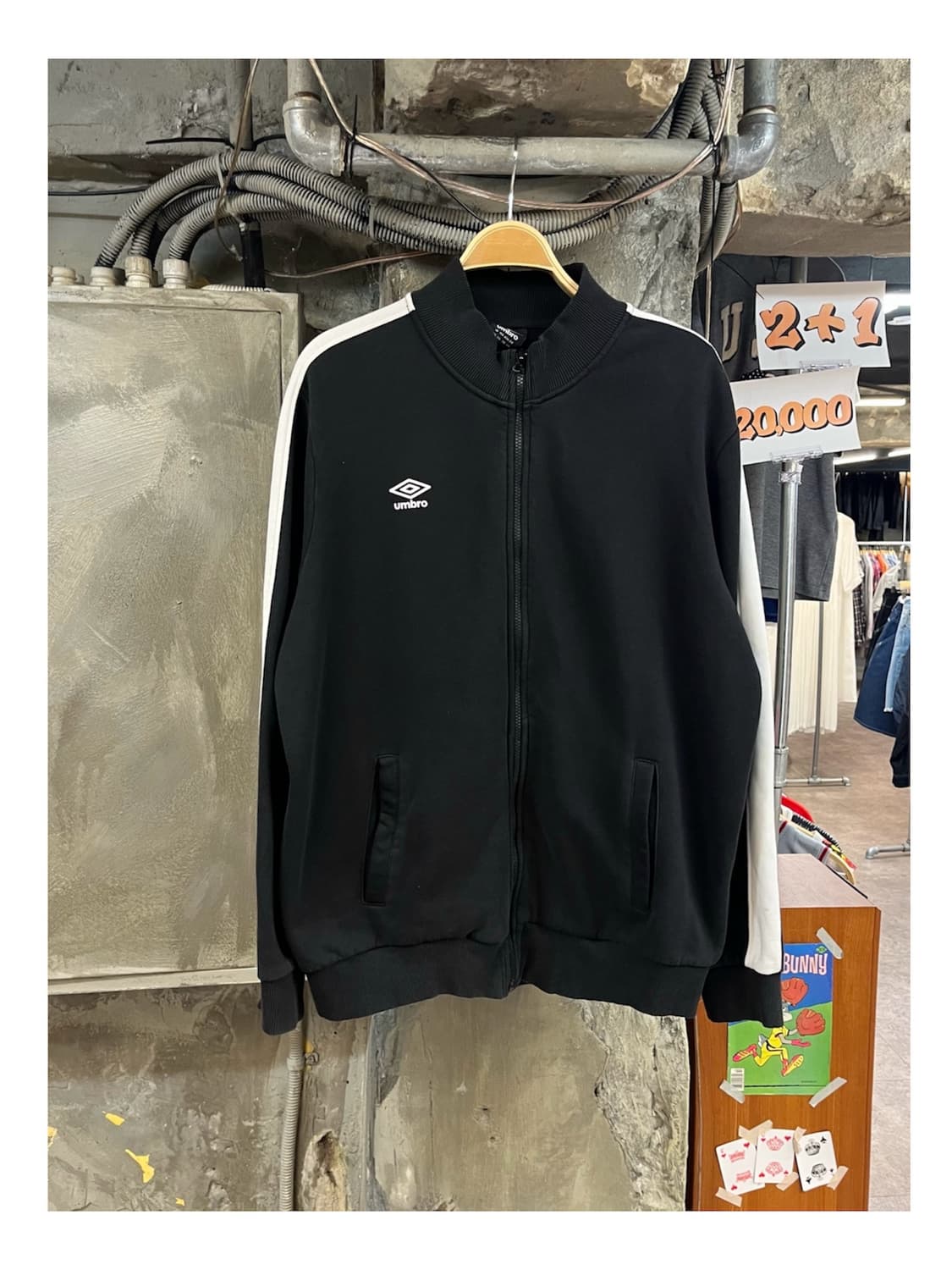 엄브로 사이드라인 기모 져지 블랙 3XL #csz4113 상품이미지1