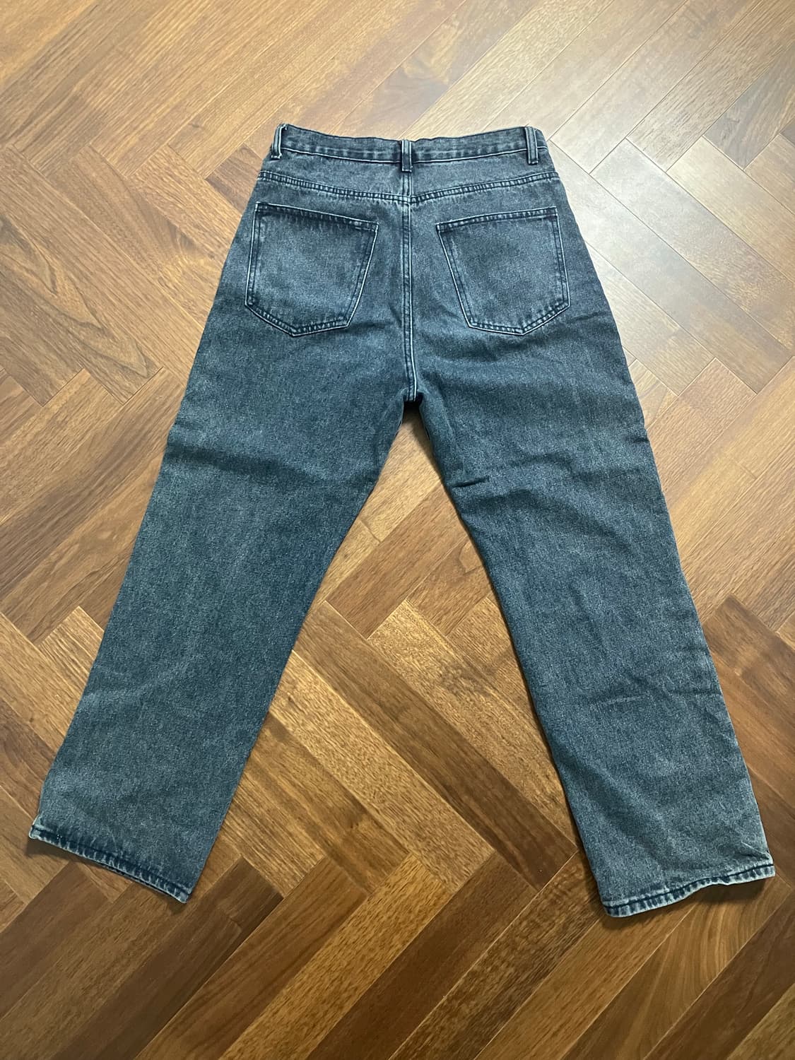 워싱 와이드 데님 팬츠 상품이미지3