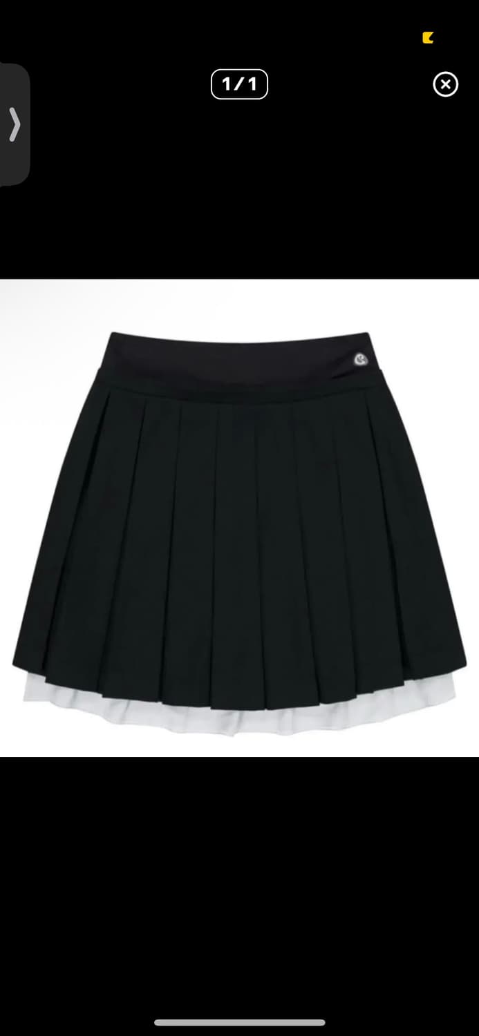 코이세이오 더블 플리츠 스커트 블랙 1 size 상품이미지1