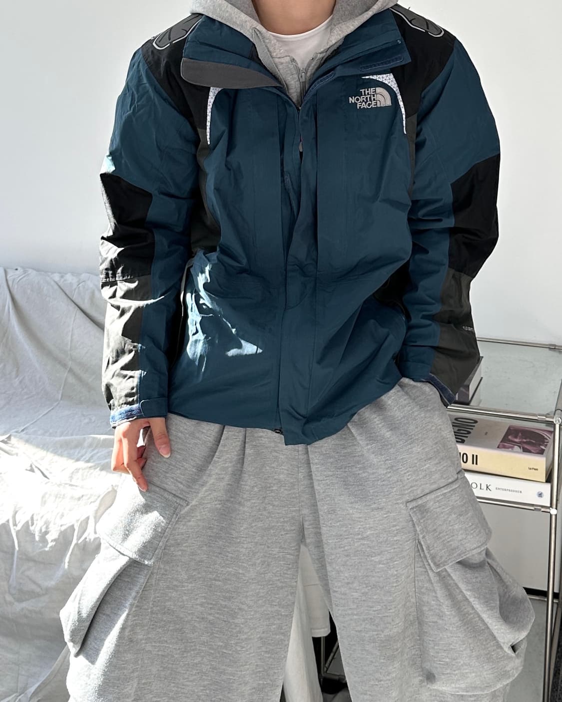 노스페이스 블루 고어텍스 써밋 시리즈 바람막이 100 상품이미지2