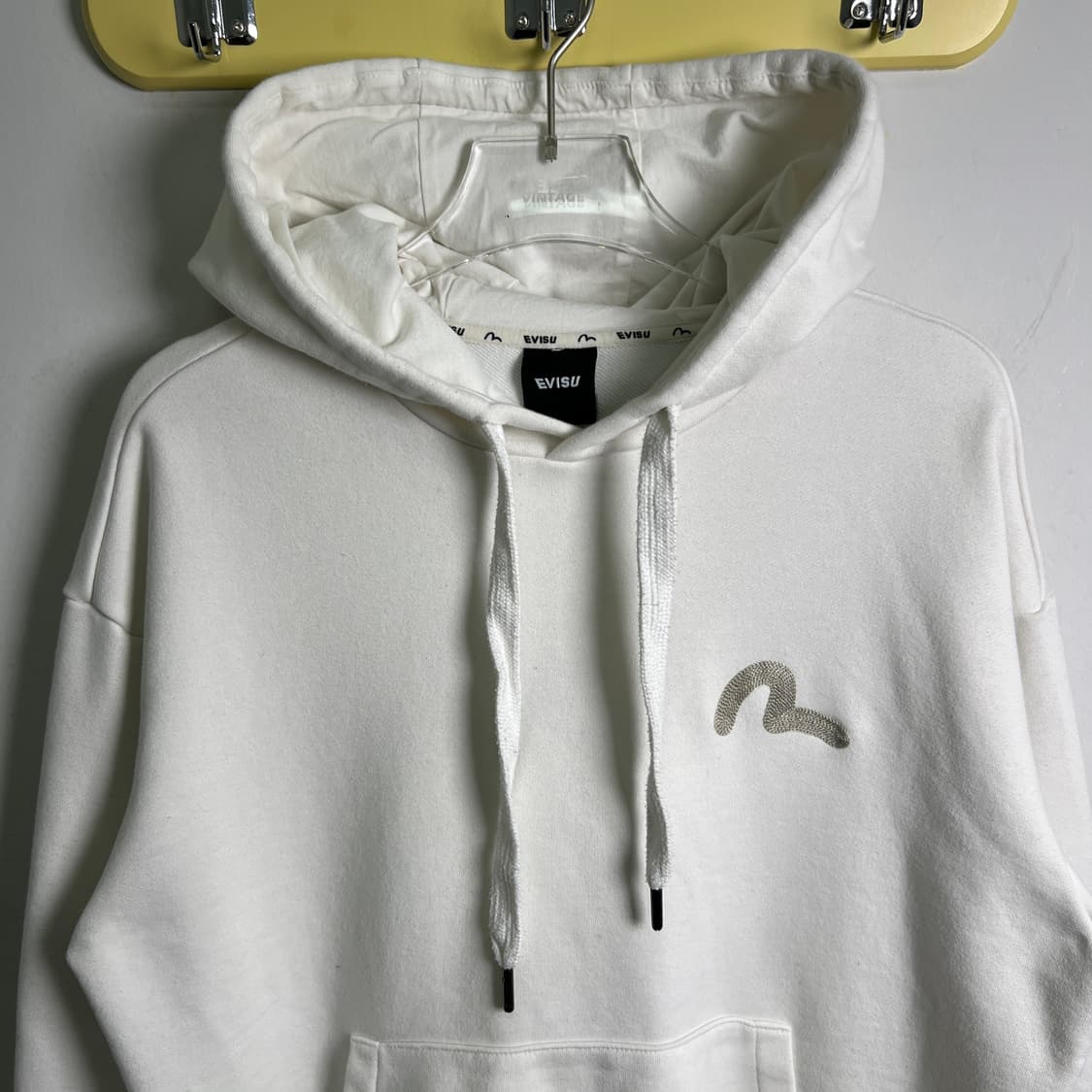 Evisu 에비수 화이트 후드티 M 상품이미지4