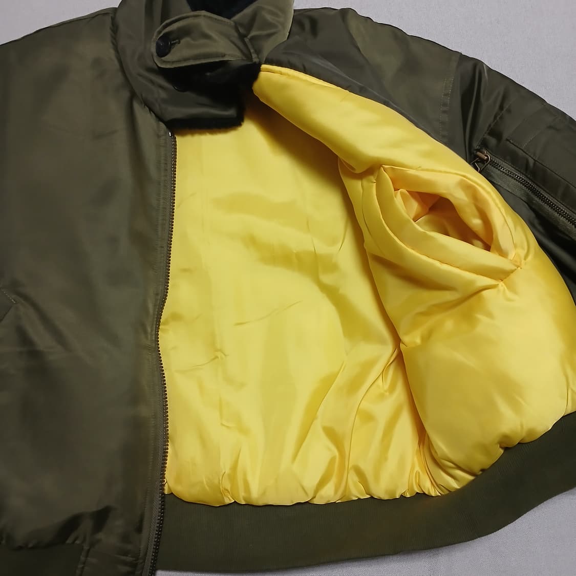 volante 볼란테 금장 항공점퍼 ma-1 패딩 카키 겨울 블루종 상품이미지10