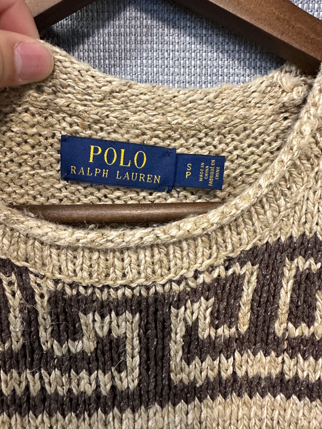 폴로 POLO RALPH LAUREN 페어아일 블렌드 스웨터 S 상품이미지3