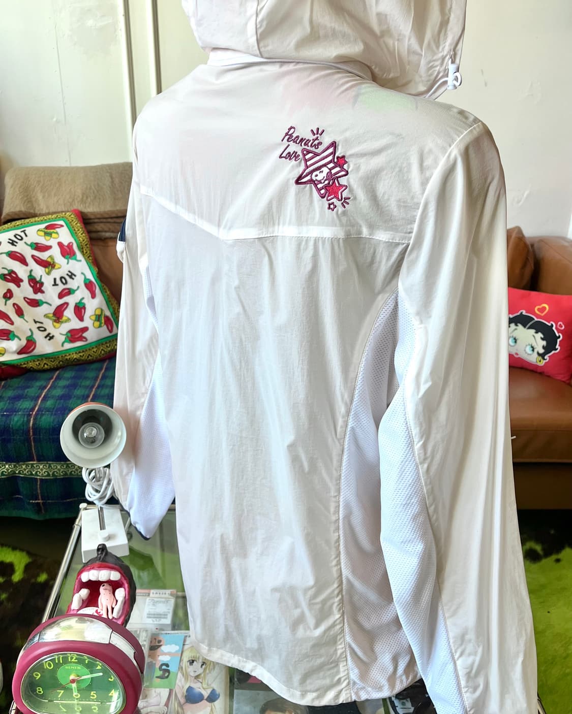 Old SNOOPY Nylon Hood Windbreaker Jacket 상품이미지6