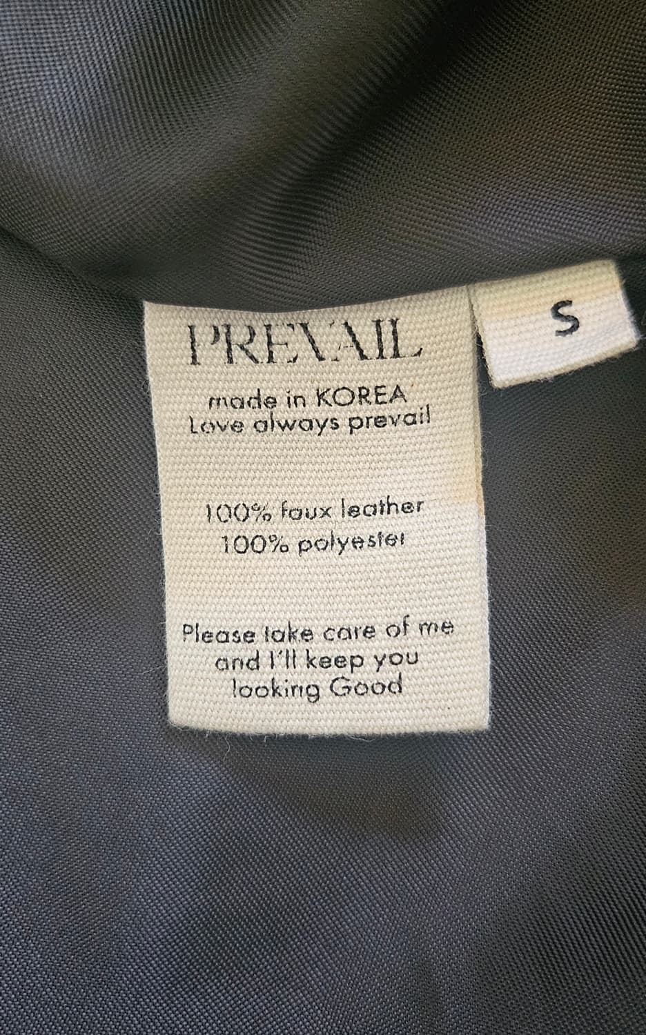 Prevail 프리베일 인조가죽 블루종 자켓 상품이미지4