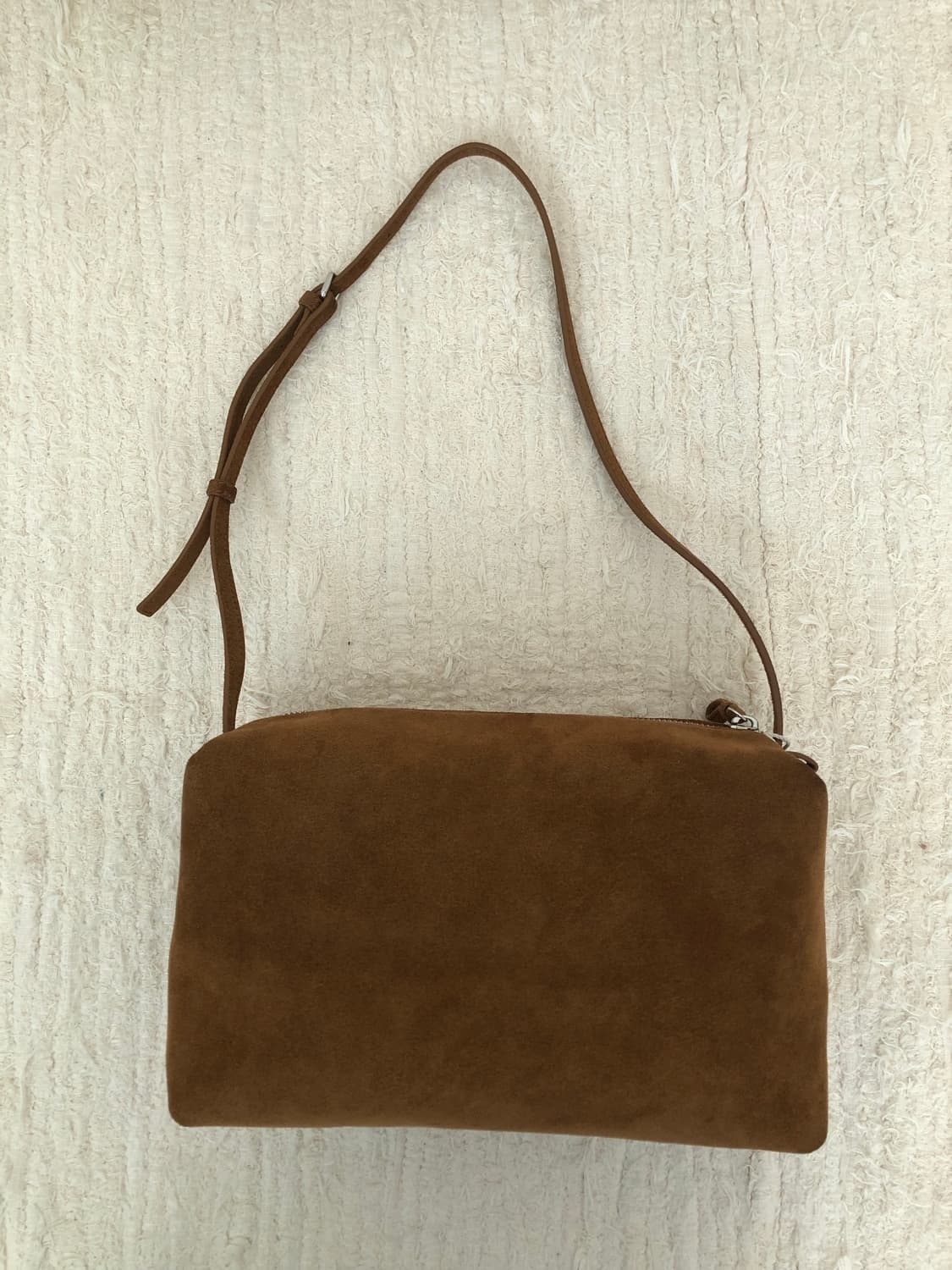 로우클래식 스웨이드 카라멜 박스백 브라운 상품이미지3