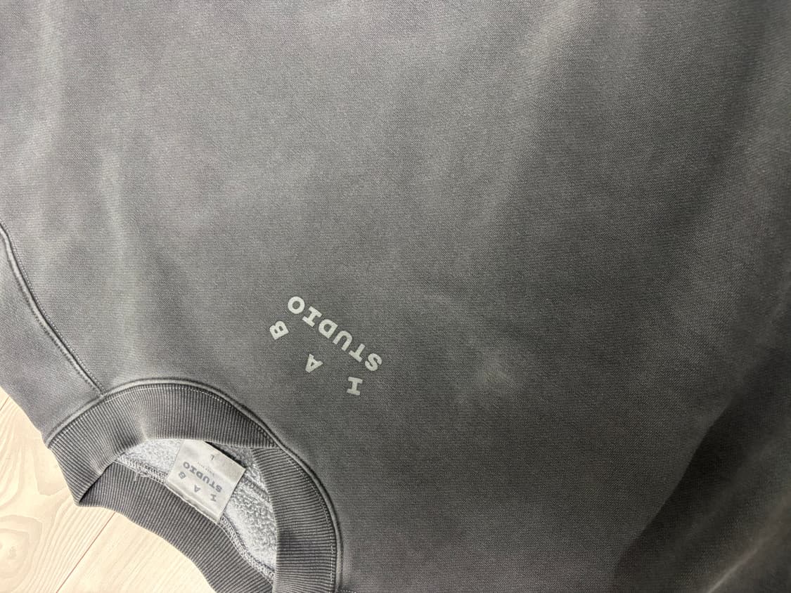 아이앱스튜디오 피그먼트 크루넥 블랙 상품이미지5