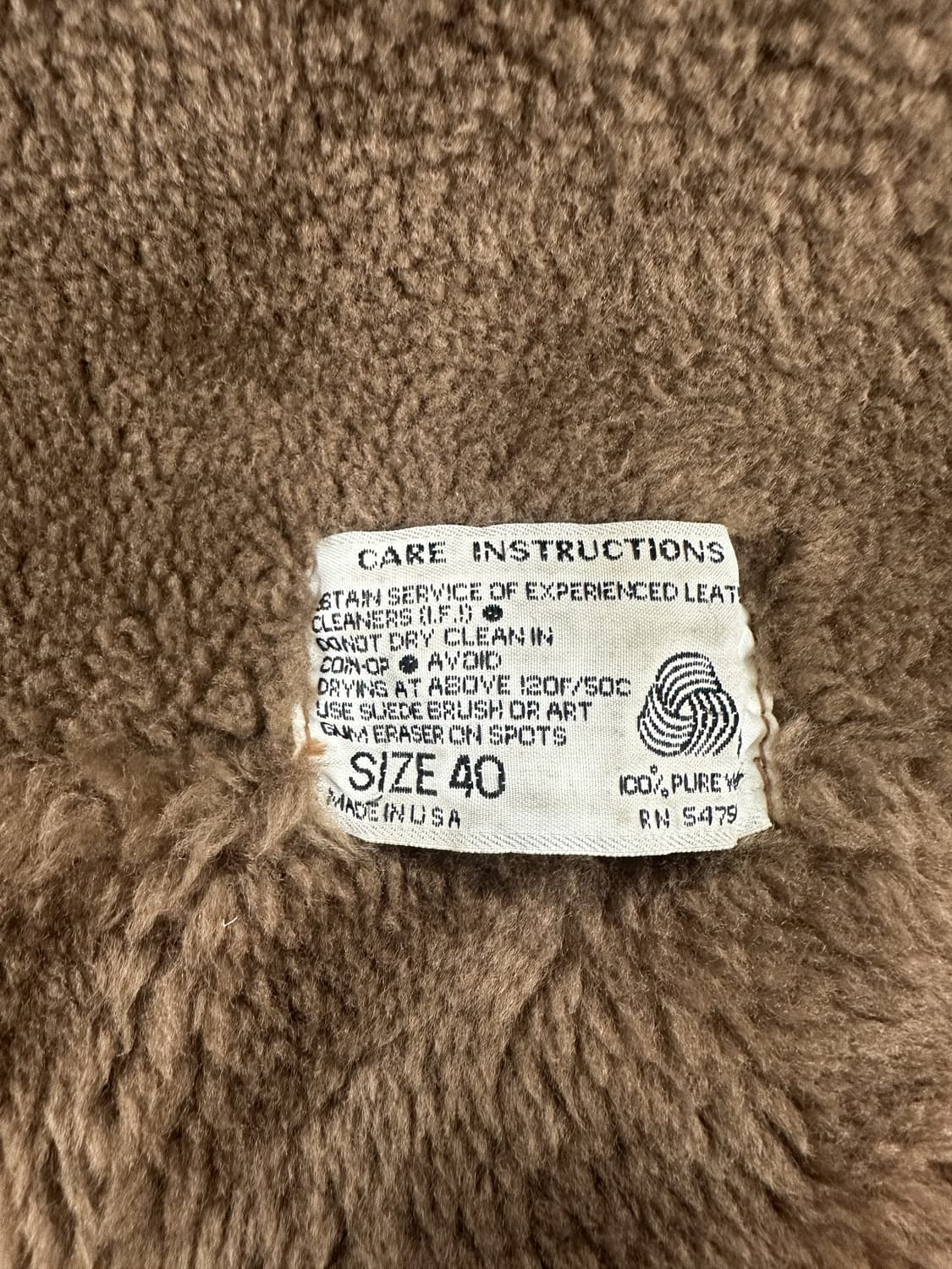 USA 빈티지 양가죽 무톤 코트 상품이미지3