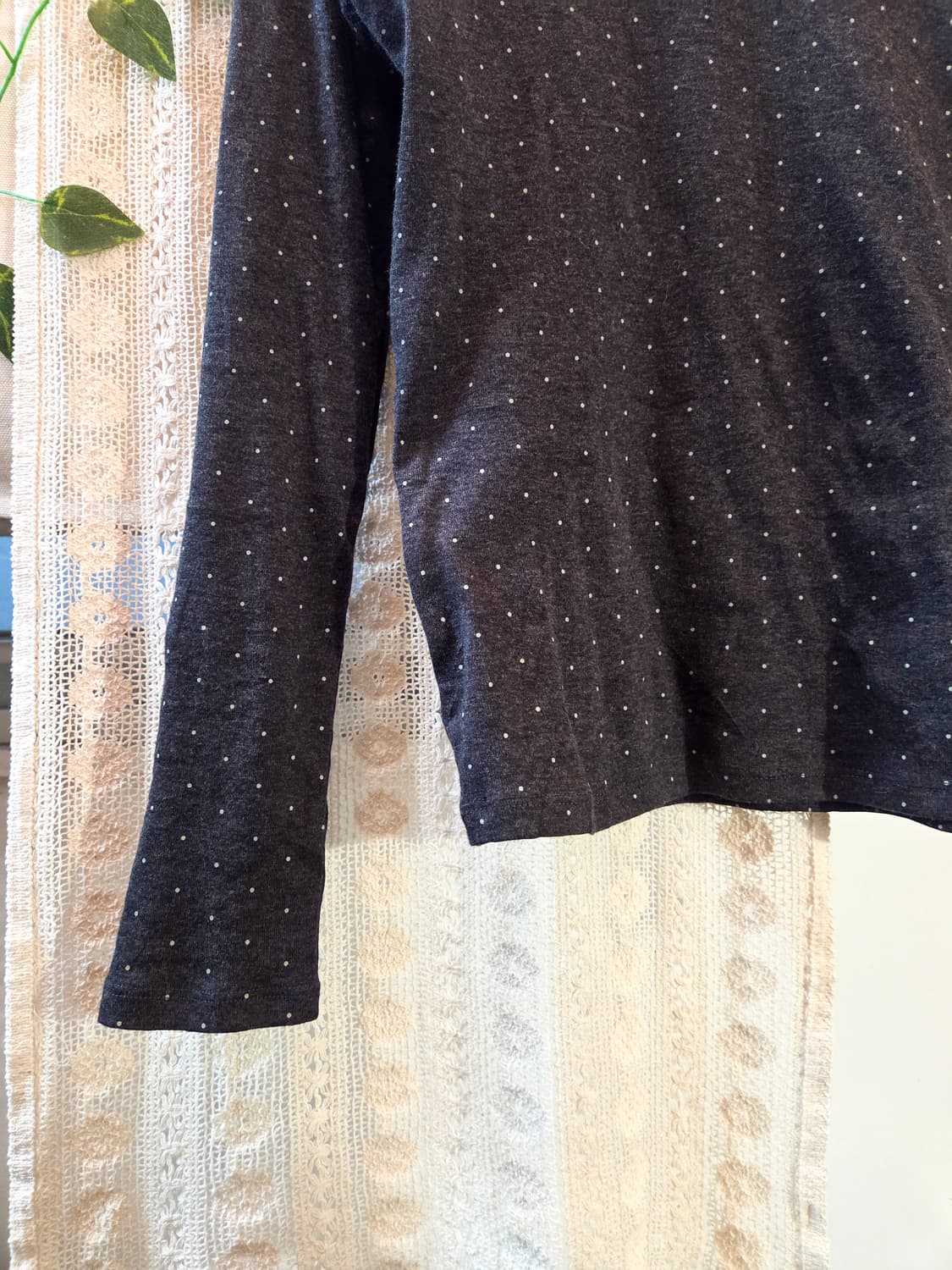 도트 목폴라 슬리브 상품이미지3