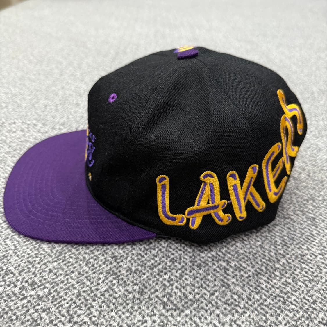 F 레이커스 농구팀 LAKERS 레트로 빈티지 자수 볼캡 모자 스냅백 상품이미지4