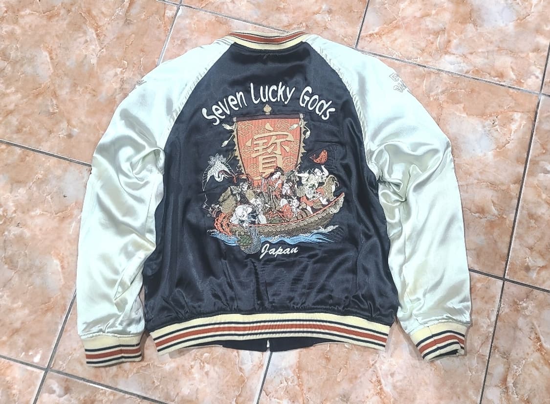 B-R-M SEVEN LUCKY GODS 리버시블 스카쟌 상품이미지1
