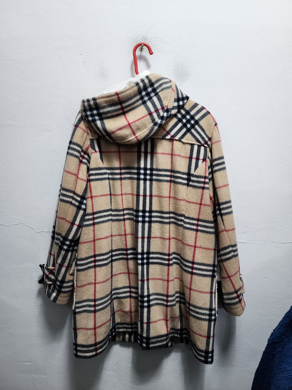 버버리 체크 후드 더플 코트 상품이미지2