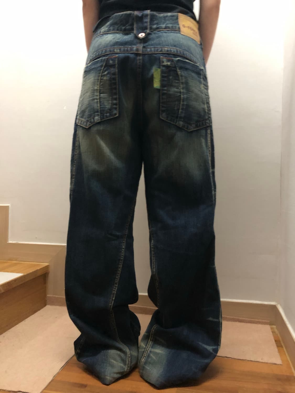 빈티지 데님 펑크 워싱 팬츠 상품이미지7