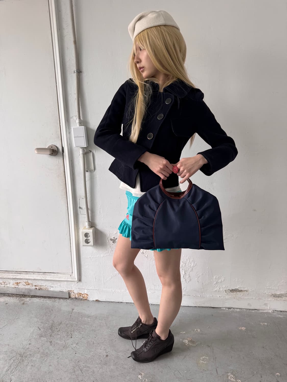 big button collar coat 상품이미지4